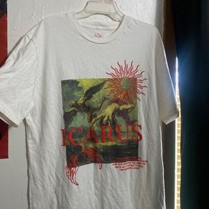 icarus urban outfitters puff print graphic tee